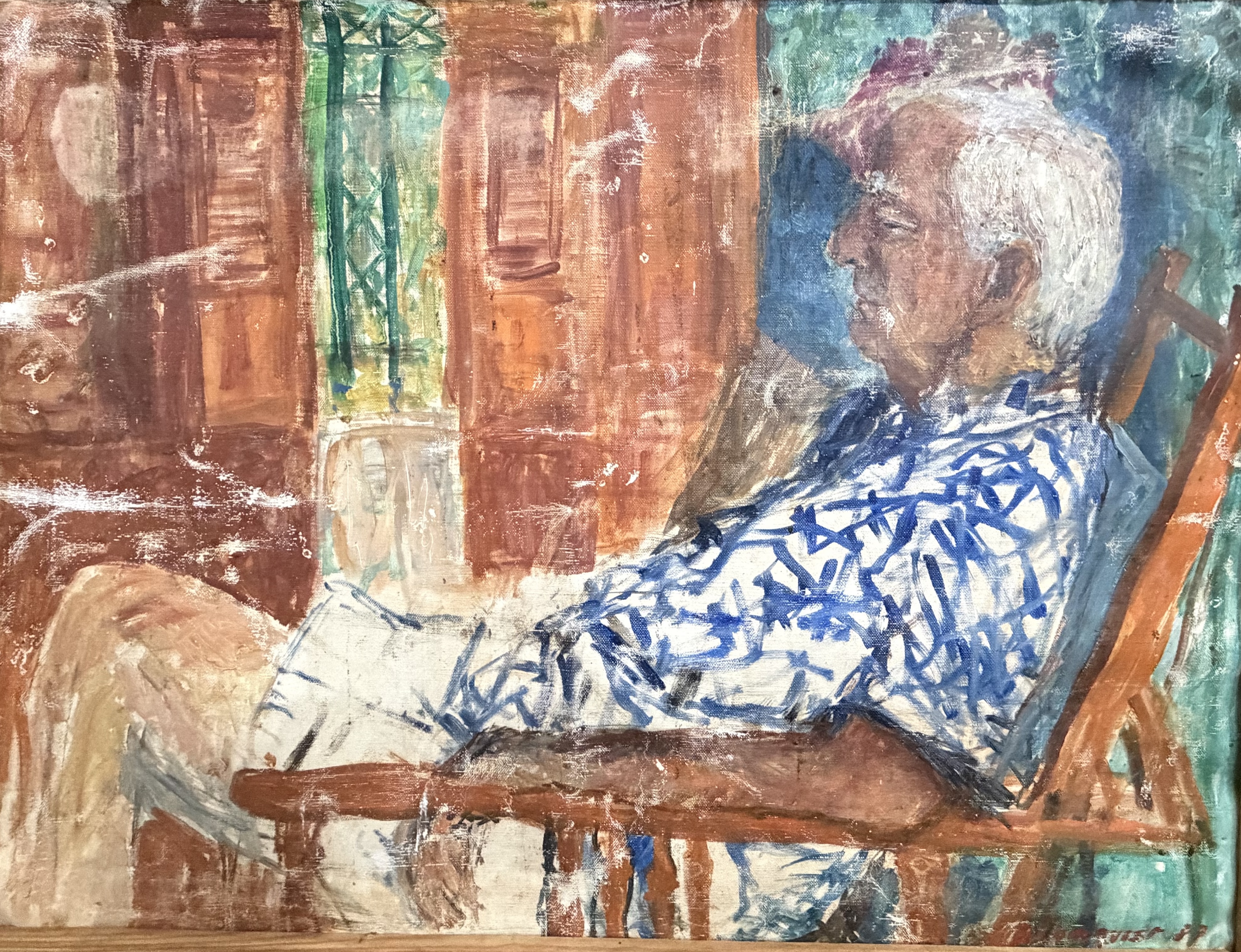Portrait of John Dana Archbold sitting in a Springfield armchair